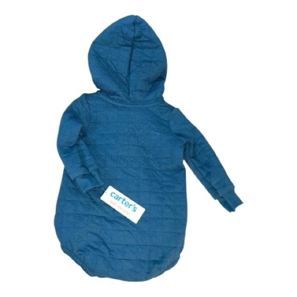 Carter's Quilted Blue Baby Romper